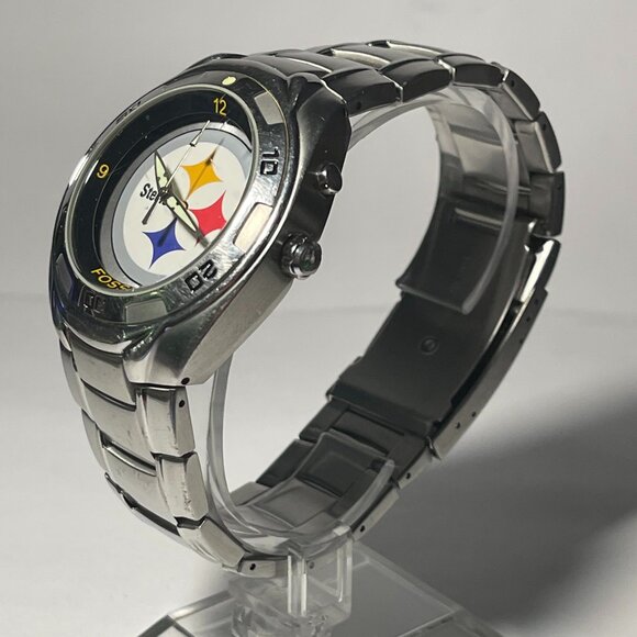 Pittsburgh Steelers NFL Stainless-Steel Keleido Watch by Fossil NEW RARE - Picture 3 of 6